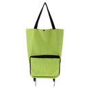 Oxford Foldable Wheel Bag Shopping Camping Trolley Storage Carrier Cart Tote Laundry Basket Luggage Shoulder Hand Tote Bag