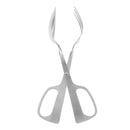Stainless Steel Food Tong Outdoor Picnic BBQ Clamp Bread Salad Kitchen Clip Camping Cooking Utensils for Fishing Backpacking Hiking Backyard Garden Party