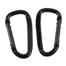 2pcs Hammock Hanging Tree Straps 280cm Nylon Swing Webbing Belt with 2pcs Carabiners for Outdoor Camping Hiking