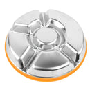 Stainless Steel 5 Partition Food Serving Dish Tray Round Dinner Plate Tableware with Cover Cap 10.3 inch