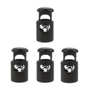 4pcs/set Plastic Single Hole Spring Stopper Toggle Shock Cord Lock Ends