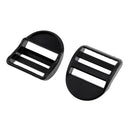 Set of 10pcs Black Durable Plastic Slide Buckles for 25mm/ 1 inch Outdoor Camping Backpack Webbing Strap