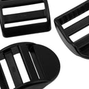 Set of 10pcs Black Durable Plastic Slide Buckles for 25mm/ 1 inch Outdoor Camping Backpack Webbing Strap