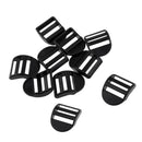 Set of 10pcs Black Durable Plastic Slide Buckles for 25mm/ 1 inch Outdoor Camping Backpack Webbing Strap