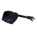 Archery Compound Bow Release Adjustable Black Wrist Strap with Green Clasp Outdoor Hunting Equipment 360-degree