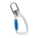 Outdoor Climbing Aluminum Swivel Lock Captive Eye Carabiner Buckle Hiking Arborist