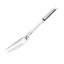 Stainless Steel Cooking BBQ Fork Grilling Fork Long Handle Comfort Grip Smoker Charcoal Gas Electric Cooking Utensil Barbecue