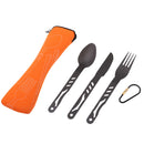Outdoor Alloy Portable Lightweight Camping Cutlery Set Knife Fork Spoon Set