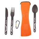 Outdoor Alloy Portable Lightweight Camping Cutlery Set Knife Fork Spoon Set