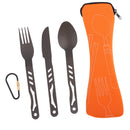 Outdoor Alloy Portable Lightweight Camping Cutlery Set Knife Fork Spoon Set