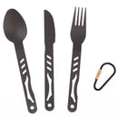 Outdoor Alloy Portable Lightweight Camping Cutlery Set Knife Fork Spoon Set