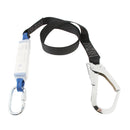 Fall Protection Webbing Harness Rock Climbing Single Leg Lanyard with Spring Snap Carabiner Outdoors
