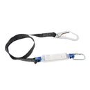 Fall Protection Webbing Harness Rock Climbing Single Leg Lanyard with Spring Snap Carabiner Outdoors