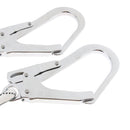 Dual Leg Safety Lanyard Climbing Fall Protection Harness Belt Shock Absorbing Web Lanyard with Carabiners
