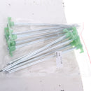 10 Pieces 25cm Stainless Steel Camping Awning Tent Pegs Stakes Hook Shaft 9.84 in