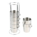 6 Pieces Stainless Steel Double Insulated Vacuum Coffee Mugs Water Tea Cup for Hiking Backpacking Picnic Home Use