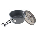 4Pcs Camping Cookware Kit Pot Pan Bowls Cooking Equipment Cookset for Backpacking Hiking Outdoors