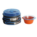 4Pcs Camping Cookware Kit Pot Pan Bowls Cooking Equipment Cookset for Backpacking Hiking Outdoors