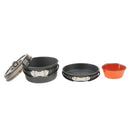 4Pcs Camping Cookware Kit Pot Pan Bowls Cooking Equipment Cookset for Backpacking Hiking Outdoors