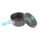 4Pcs Lightweight Non-stick Outdoor Camping Hiking Cookware Backpacking Cooking Picnic Pot Pan Tea kettle Set