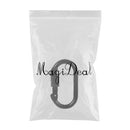 2 Pack Climbing Carabiner O-Shaped Super Strength Steel Screw Lock Protection Carabiner Clip 5600 lbs for Exploring Rappelling