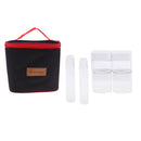 6 Pcs Outdoor Camping BBQ Spice Jars Condiment Storage Bottles with Hand Bag Fishing Travel Picnic