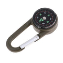 3 In 1 Multi Tool Carabiner Buckle w/ Compass Keyring Thermometer