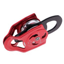 36KN Climbing Double Pulley Fall Protection Rescue Device For 7-13mm Rope