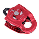 36KN Climbing Double Pulley Fall Protection Rescue Device For 7-13mm Rope