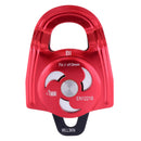 36KN Climbing Double Pulley Fall Protection Rescue Device For 7-13mm Rope