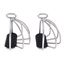 2Pcs New Stirrups Stainless Steel Safety Cage Bendy Horse Riding Equestrian