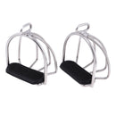 2Pcs New Stirrups Stainless Steel Safety Cage Bendy Horse Riding Equestrian