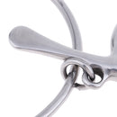EQUESTRIAN LOOSE RING CURVED STAINLESS STEEL MOUTHPIECE SNAFFLE HORSE BIT