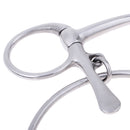 EQUESTRIAN LOOSE RING CURVED STAINLESS STEEL MOUTHPIECE SNAFFLE HORSE BIT