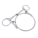 EQUESTRIAN LOOSE RING CURVED STAINLESS STEEL MOUTHPIECE SNAFFLE HORSE BIT