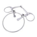 EQUESTRIAN LOOSE RING CURVED STAINLESS STEEL MOUTHPIECE SNAFFLE HORSE BIT