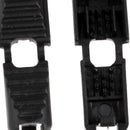 10x Outdoor Detachable Zipper Pull Cord Lock Ends Lanyard Whistle Black, for Backpack, Travel Packages, Bags, Jacket, Sportswear