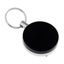 Retractable Key Chain Carabiner Reel Badge Holder Steel Recoil Return Spring Ring with Waist Belt Clip Buckle