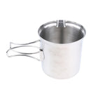 Portable Camping Pot Set Cookware for Hiking Backpacking Lightweight Durable Stockpot with Storage Bag Outdoor Cook Equipment