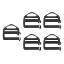 5 Pieces Plastic Webbing Buckle For 25mm Strap Outdoor Backpack Attachment
