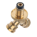 Propane Tank Y Splitter Adapter, 2 Way LP Gas Adapter Tee Connector for Propane Tank Cylinder, Work with Camping Stoves, Gas Burners, Heater