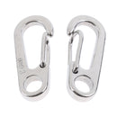 2Pcs Mini Carabiners Spring Backpack Clasps Keychain for Camping Bottle Hooks Paracord Survival Gear