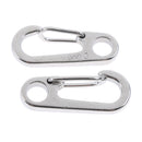 2Pcs Mini Carabiners Spring Backpack Clasps Keychain for Camping Bottle Hooks Paracord Survival Gear