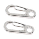2Pcs Mini Carabiners Spring Backpack Clasps Keychain for Camping Bottle Hooks Paracord Survival Gear