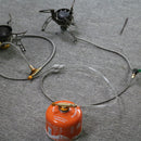 106cm 2 Stage Hose Propane Regulator Adapter Connect Flat Gas Tank Camping Stove