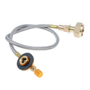 Camping Gas Stove Connection Valve Propane Cylinder Tank Hose Adapter 60cm