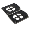 2 Pieces Black 5mm Skateboard Longboard Risers Shock Pad Skateboarding Tool