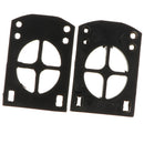 2 Pieces Black 5mm Skateboard Longboard Risers Shock Pad Skateboarding Tool