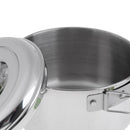 Portable Camping Pot Stainless Steel Folding Backpacking Cooking Cookware