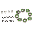 Skateboard Speed Kit- Bearing ,Spacers And Speed Washers Green